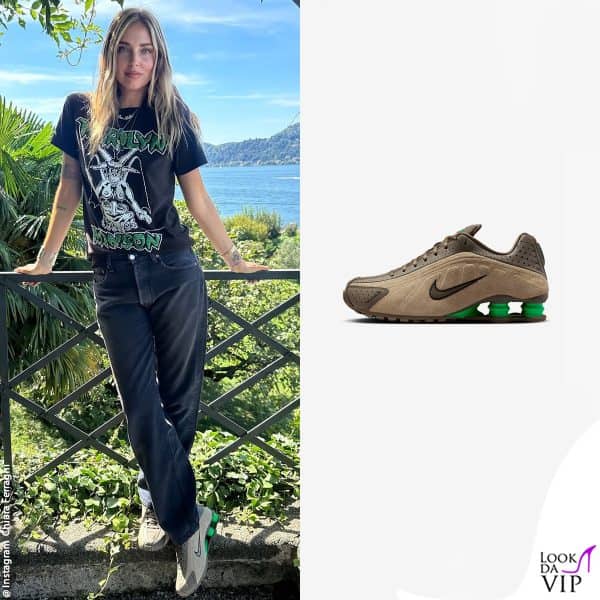 Chiara Ferragni con le Nike "Shox"