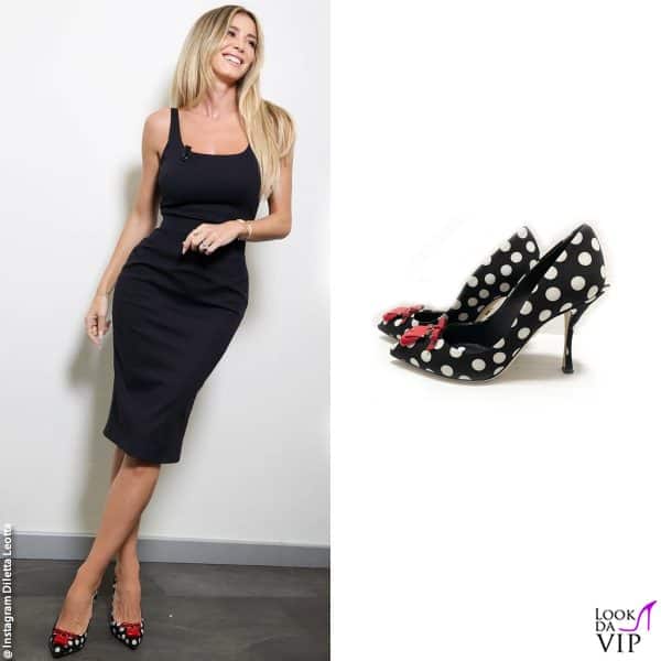 Diletta Leotta con le pump Dolce&Gabbana 