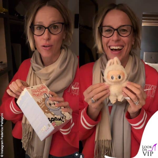 Matteo Giunta ha regalato un Labubu a Federica Pellegrini