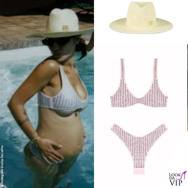il look per il baby shower: bikini Venuja, cappello Ruslan Baginskiy