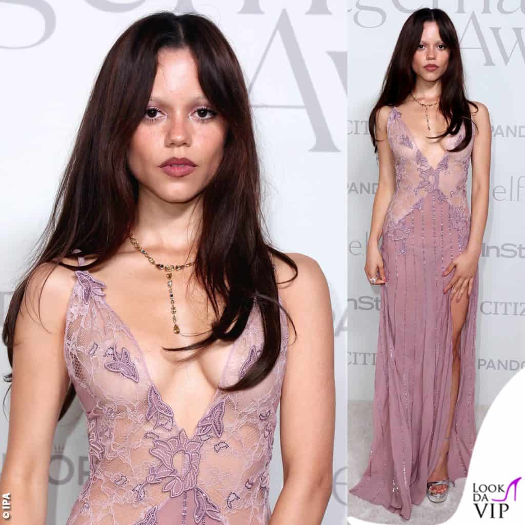 Jenna Ortega col nude look Amiri