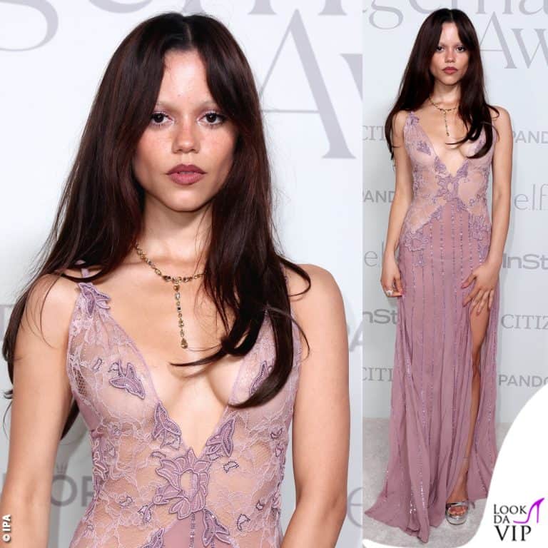 Jenna Ortega col nude look Amiri