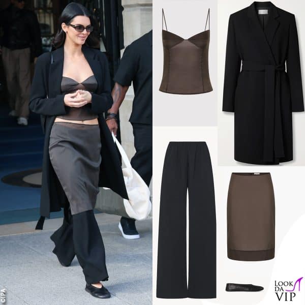 top e gonna St. Agni, cappotto, pantaloni e ballerine The Row 
