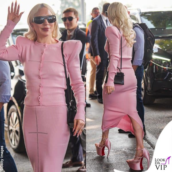 Lady Gaga in total pink a Milano