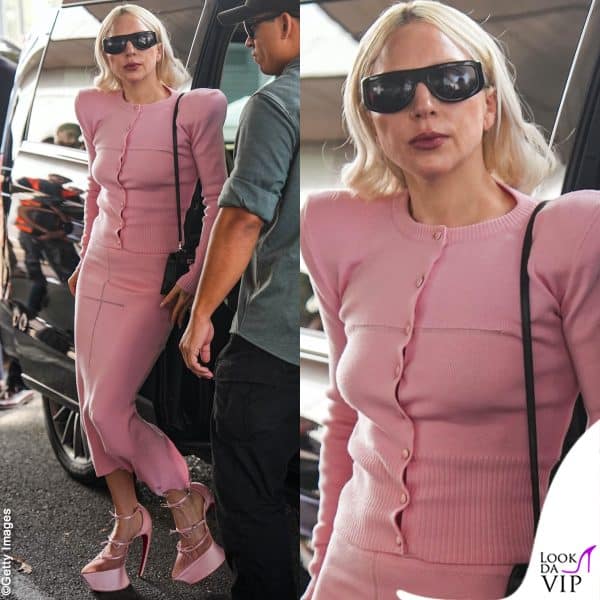 Lady Gaga all'aeroporto di Linate