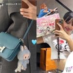 Lisa Blackpink Labubu borsa Hermes Constance