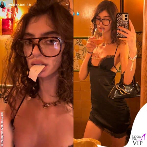 Matilde al party Miu Miu dopo la sfilata