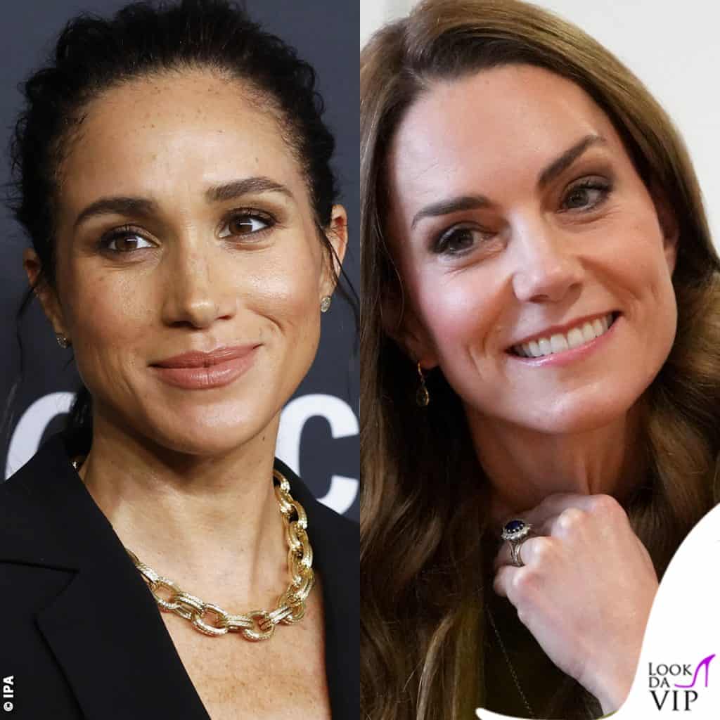 Meghan Markle tailleur Armani Kate Middleton tailleur Victoria Beckham