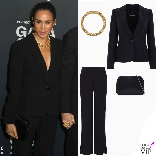 tailleur Giorgio Armani, collana Anine Bing 