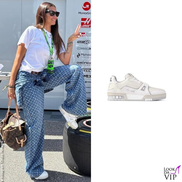 Melissa Satta con le sneakers Louis Vuitton 