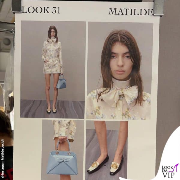 il look tutto fiori della figlia di Bianca Balti 