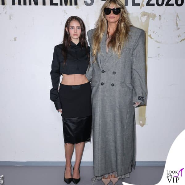 Leni e Heidi Klum alla sfilata Vetements 