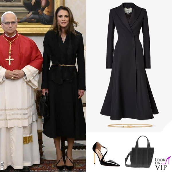 cappotto e cintura Fendi, borsa Max Mara, scarpe Tom Ford 