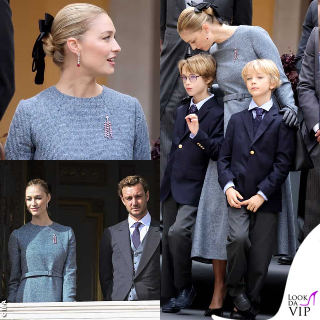 Beatrice Borromeo Festa Nazionale del Principato di Monaco outfit Dior famiglia