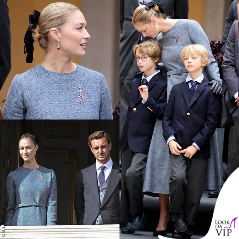 Beatrice Borromeo Festa Nazionale del Principato di Monaco outfit Dior famiglia