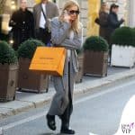 Federica Panicucci super chic per lo shopping di lusso in centro a Milano