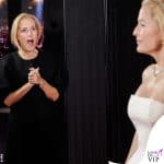 Gillian Anderson vulva dress Gabriela Hearst Madame Tussauds