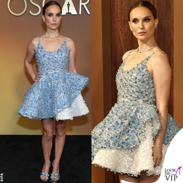 Natalie Portman in Dior, con gioielli Tiffany & Co. 