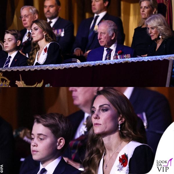durante lo spettacolo, con Kate e George ci sono anche Carlo e Camilla 