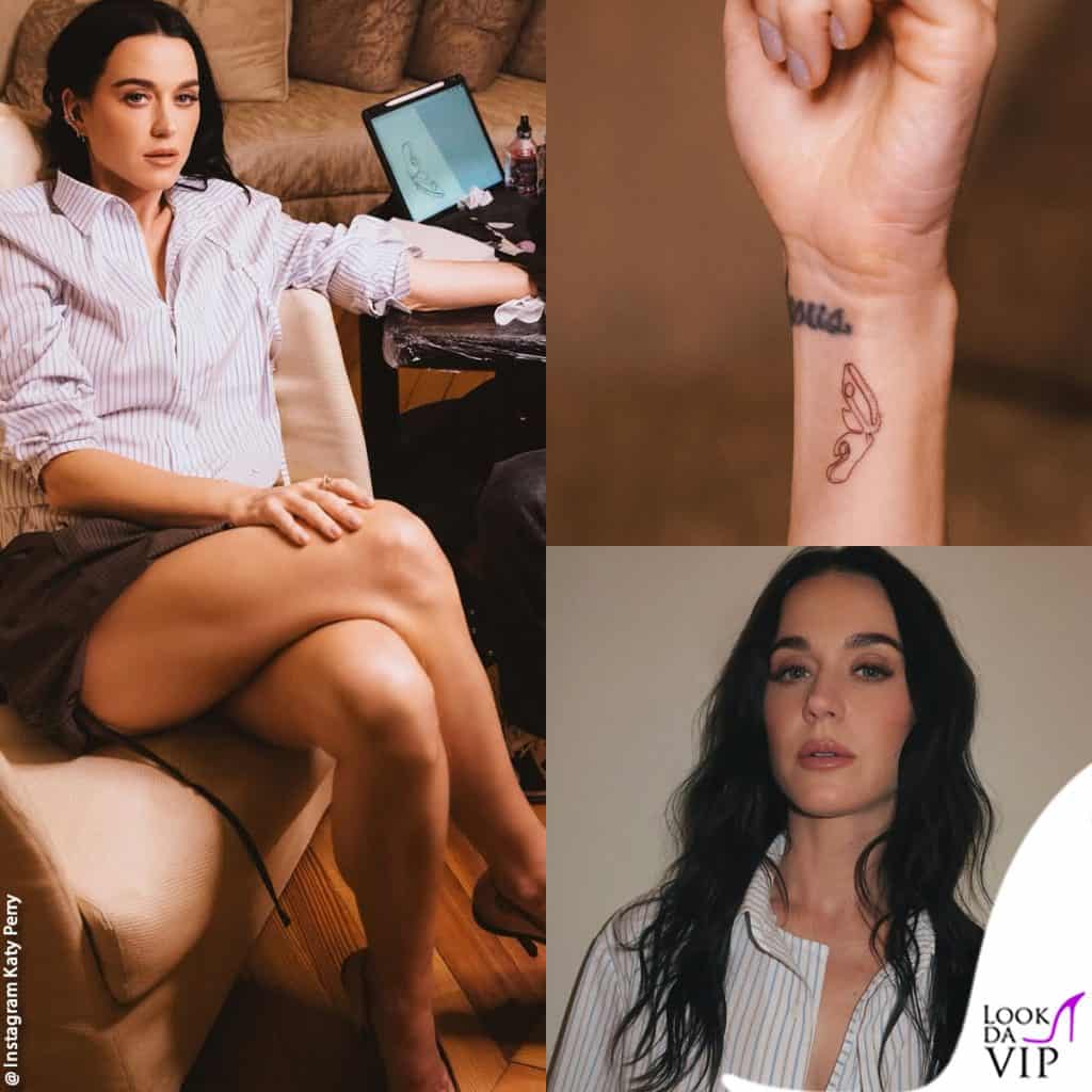 katy perry si tatua una farfalla per la fine del tour