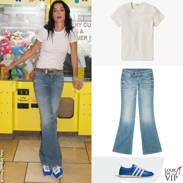 nel video di Bandaids: t-shirt Buck Mason, jeans Diesel, sneakers Adidas 
