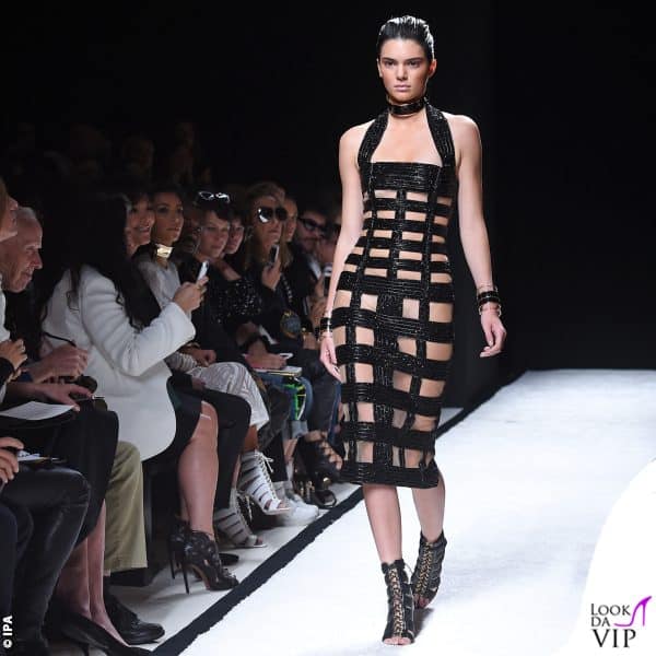 Kendall Jenner nel 2014 alla sfilata Balmain SS2015
