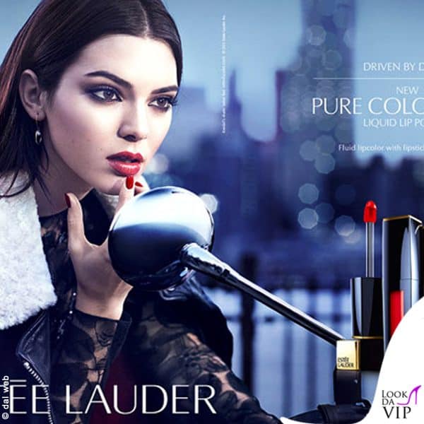 Kendall Jenner in una delle prime campagne, per Estee Lauder
