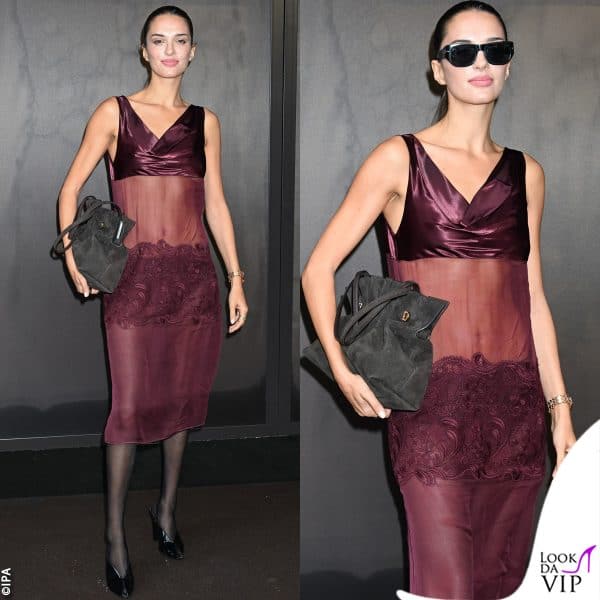 Gabrielle Caunesil alla sfilata Ferragamo 