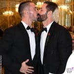 Marcelo Burlon Bratislav Tasic unione civile Palazzo Reale Milano outfit Moschino