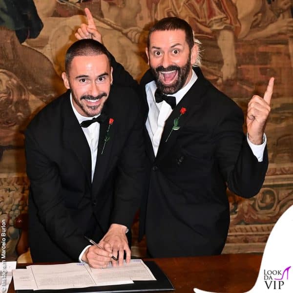 L'unione civile è stata celebrata a Palazzo Reale a Milano 