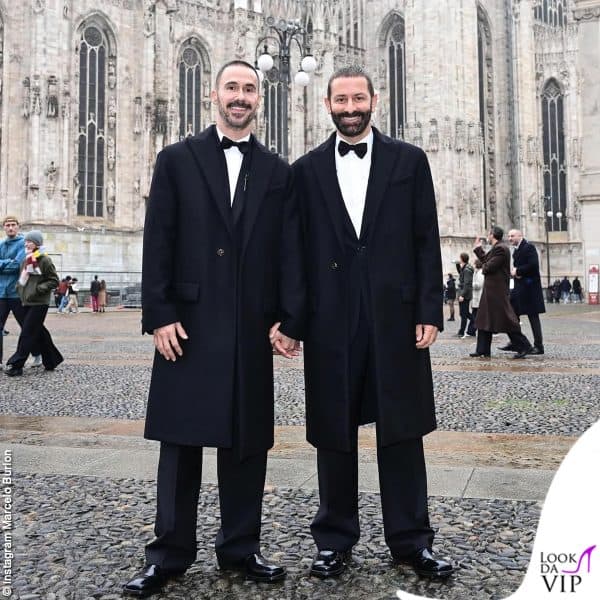 Marcelo Burlon e Bratislav Tasic nel giorno delle nozze