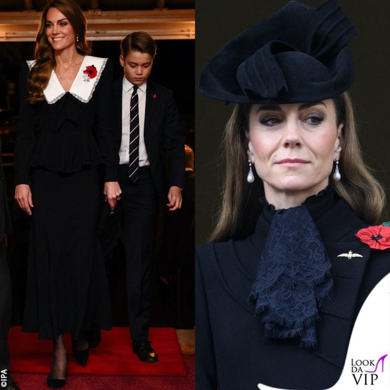 Kate Middleton in occasione delle celebrazioni del Remembrance Sunday