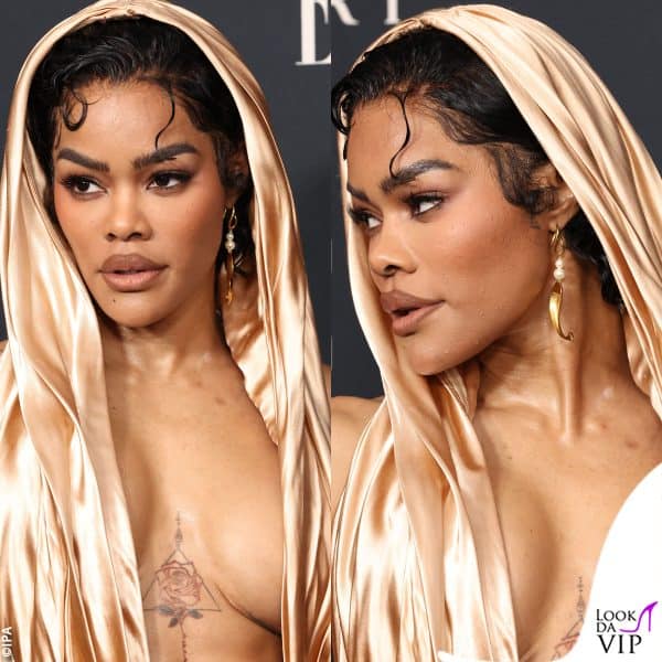 Teyana Taylor sul red carpet dell'ELLE Women in Hollywood 