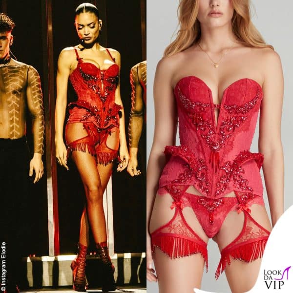 corsetto e intimo rosso Agent Provocateur 