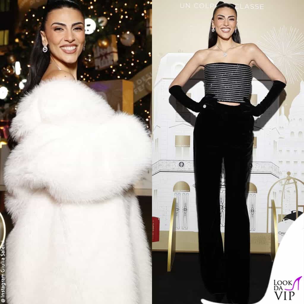 Giulia Salemi accende l'albero di Natale L'Oreal