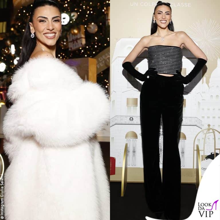 Giulia Salemi accende l'albero di Natale L'Oreal