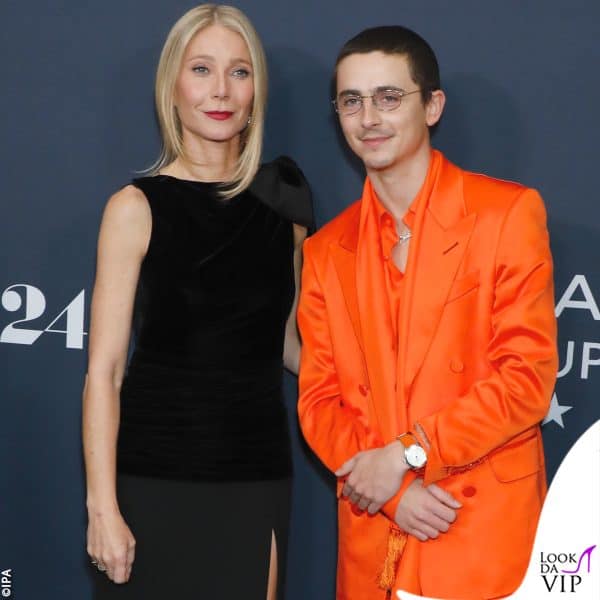 con il protagonista Timothée Chalamet, in Tom Ford 