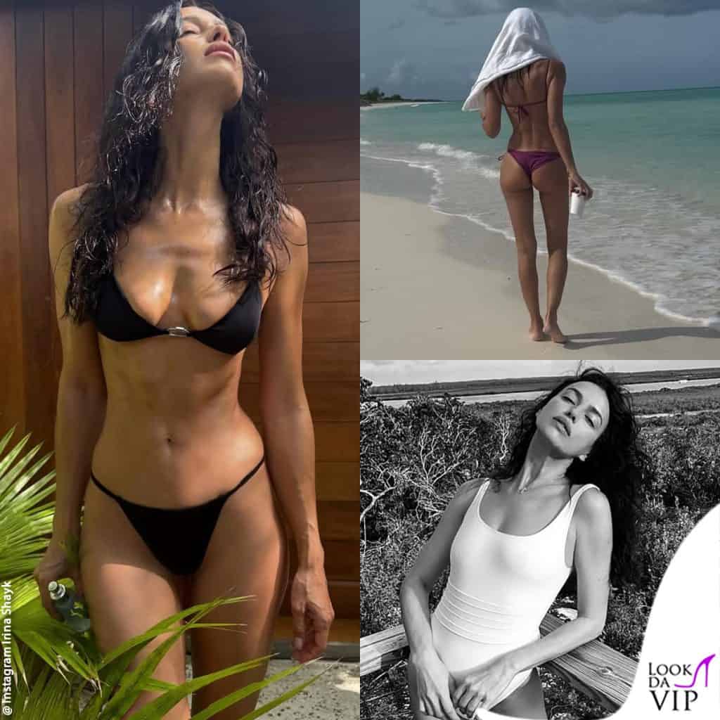I look di irina Shayk in vacanza ai caraibi
