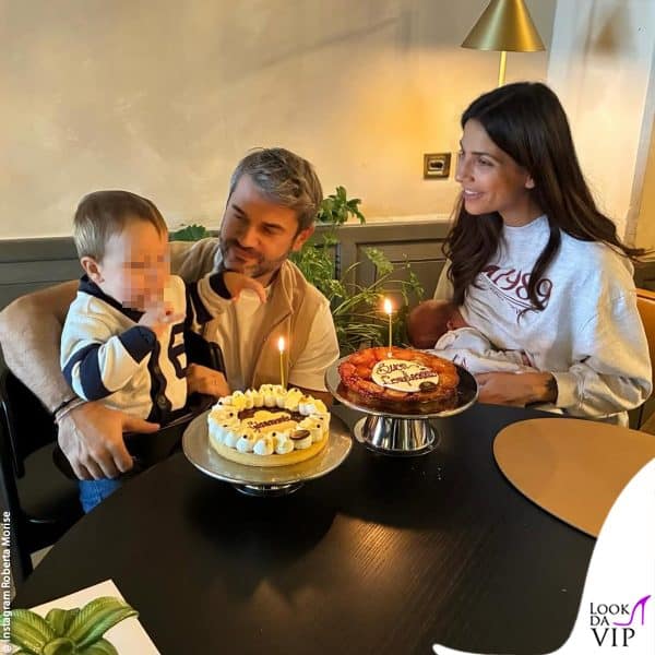 Enrico e Roberta con i figli Gianmaria e Geremia 