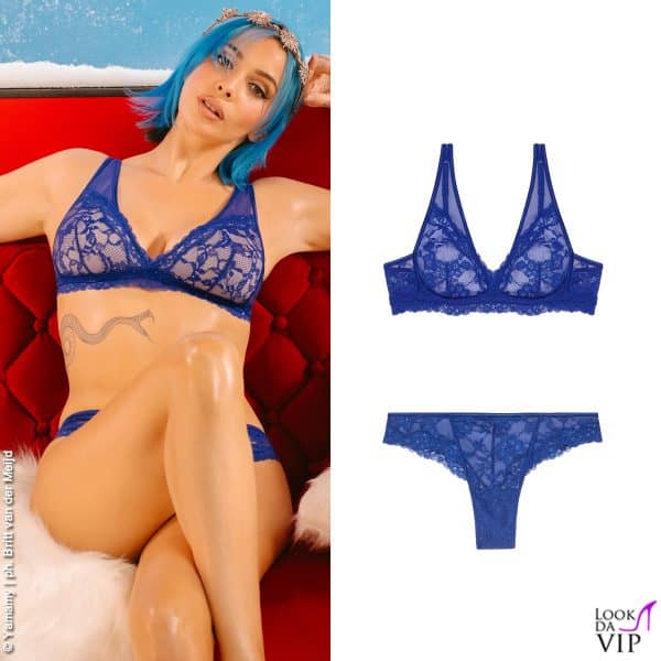 Completo intimo di pizo blu Yamamay