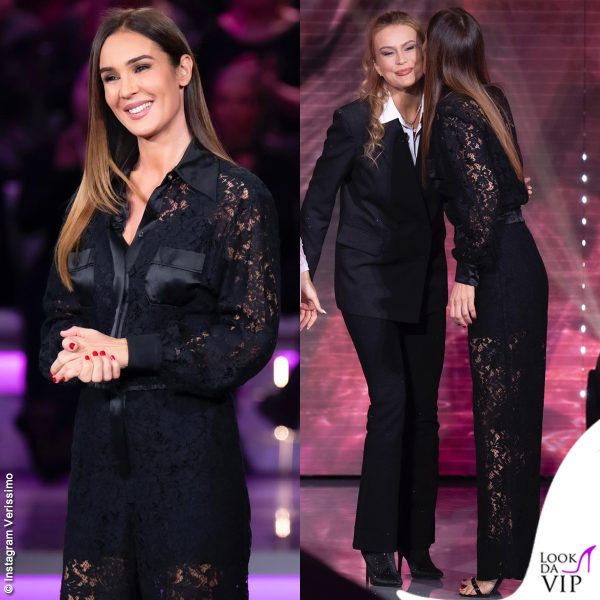 Silvia Toffanin, tuta Dolce&Gabbana 