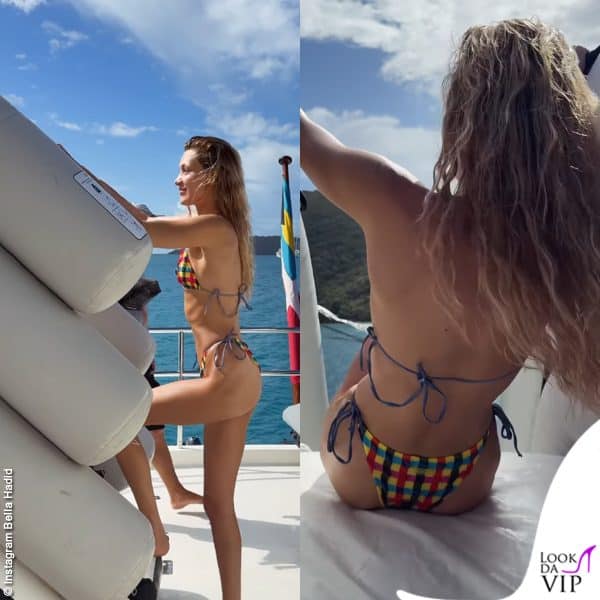 La modella si sta rilassando con un gruppo di amiche