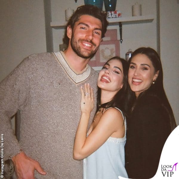 La De Lellis con Ignazio Moser e Cecilia Rodriguez