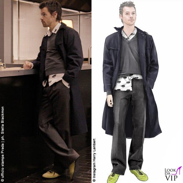Harry Styles indossa un total look Prada 