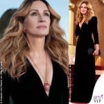 Julia Roberts Golden Globes 2026 abito Giorgio Armani gioielli Swarovski