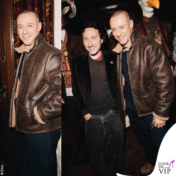 Stefano Accorsi con Marco de Vincenzo, designer di Etro