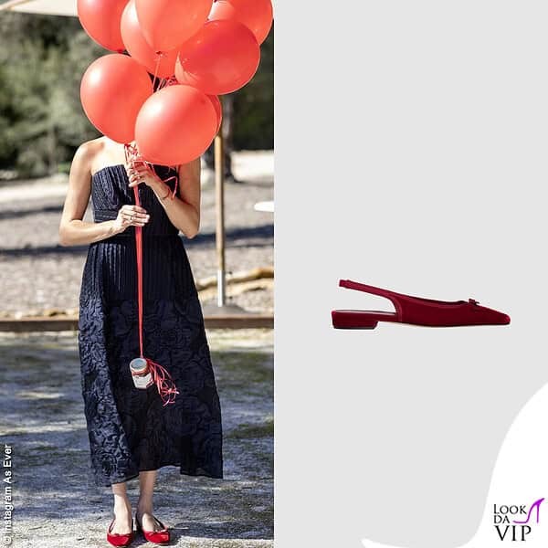 La duchessa lo ha abbinato alle slingback Doen 