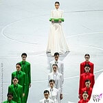 Vittoria Ceretti abito Giorgio Armani Cerimonia apertura Olimpiadi Milano Cortina 2026