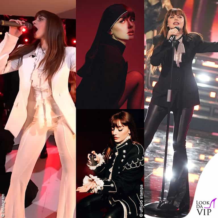 Annalisa Canzone Estiva look Amici Le Iene Mugler