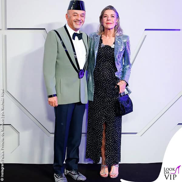 Carolina di Monaco (in Chanel) e Christian Louboutin